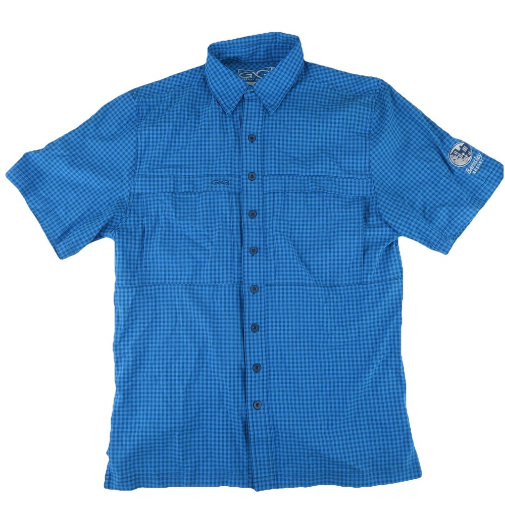 Gameguard Outdoors Vented Shirt Mens Medium Blue‎ Barnsley Hiking Fishing
